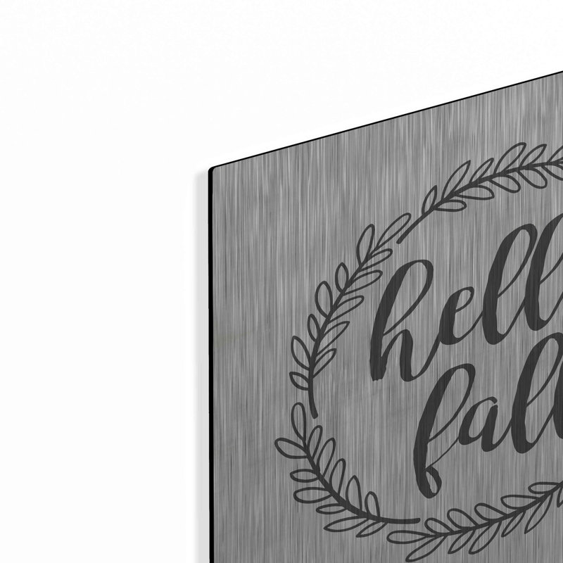 «Hello Fall Simple» par Lux + Me Designs, art mural, H 12 po x l 12 po