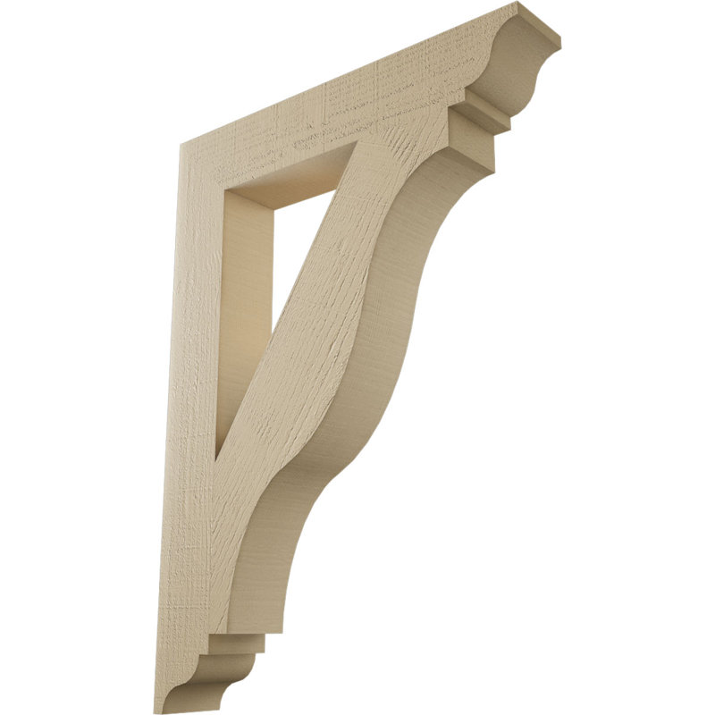 Support en bois de cèdre brut Funston Traditional, H 44 po x l 5,5 po x P 32 po
