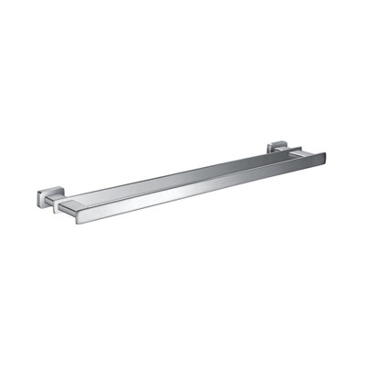 Noah Double Towel Bar - Wall Mount - 24" Brass/Polished Chrome