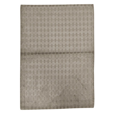 Tapis gris de haute qualité noué à la main