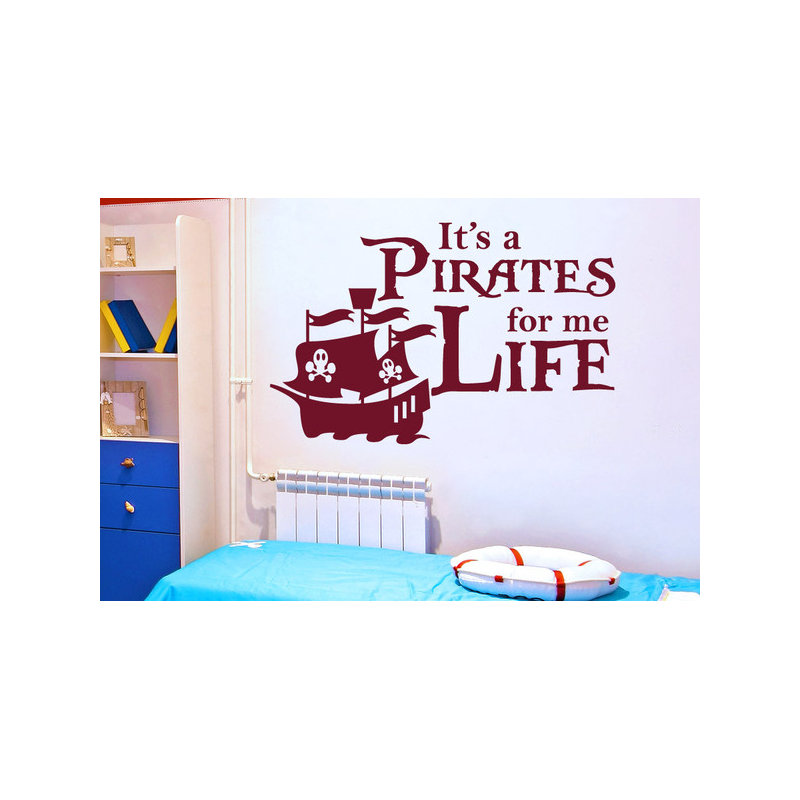 Non-Wall Damaging Wall Decal, Burgundy, Large