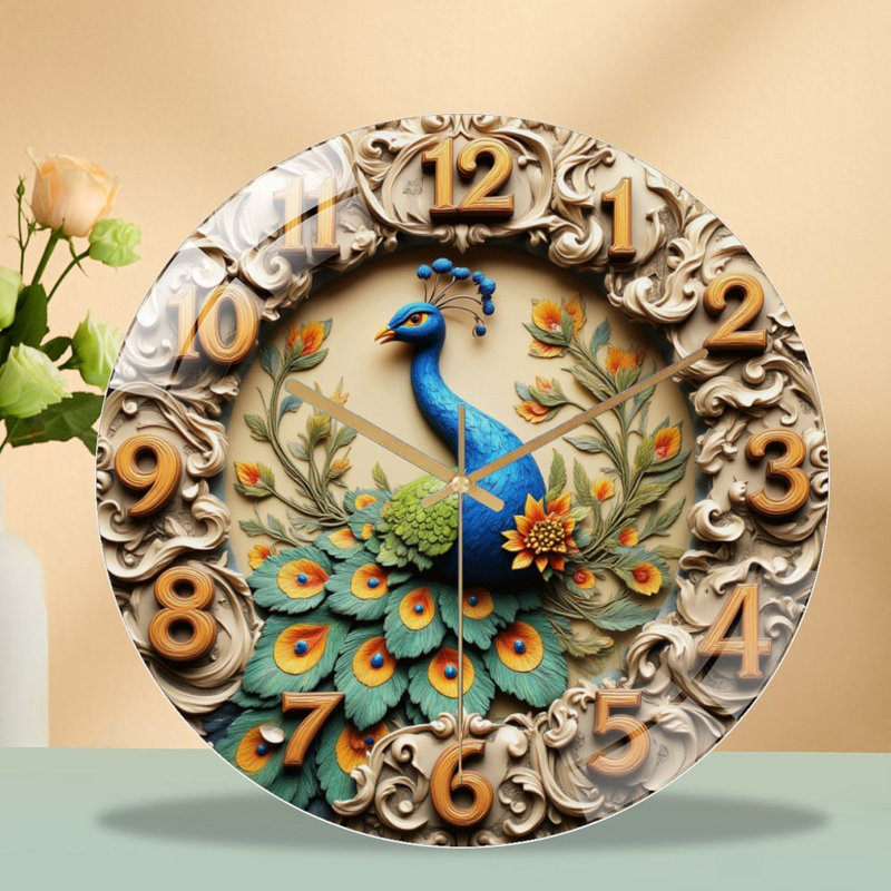 Horloge murale Peacock