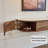 63" Modern Walnut Floating TV Stand Wall-Mounted TV Media Console with 3 Drawers, Fully-Assembled