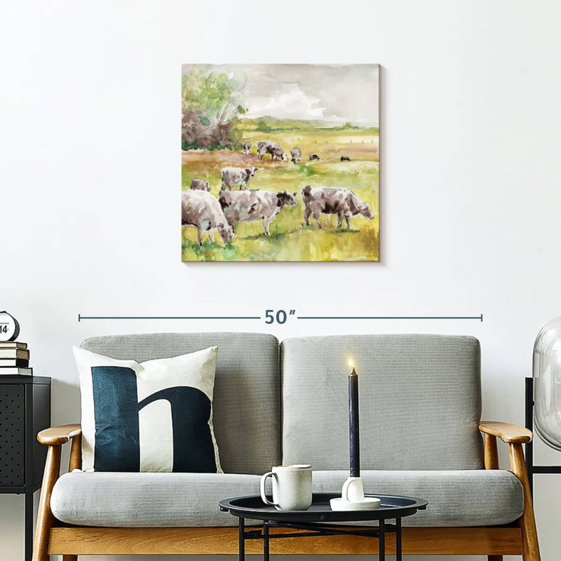 Spring Herd, 24" H x 24" W