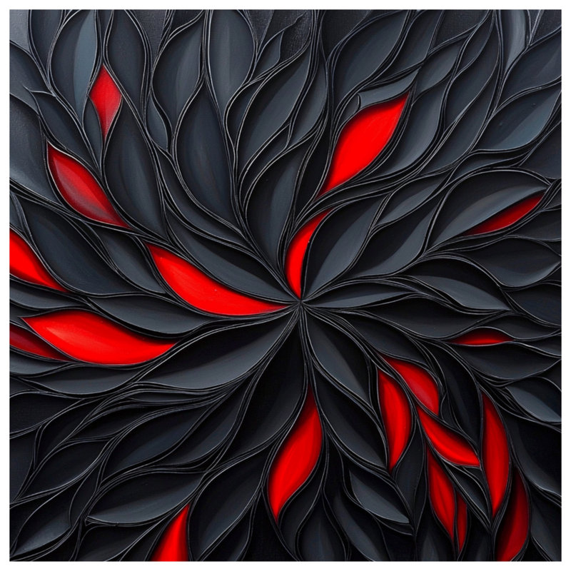 Rideaux noirs à motif de pétales, voilages et voilages occultants - 1 panneau, 50 po x 92 po - 1 panneau, Transparent