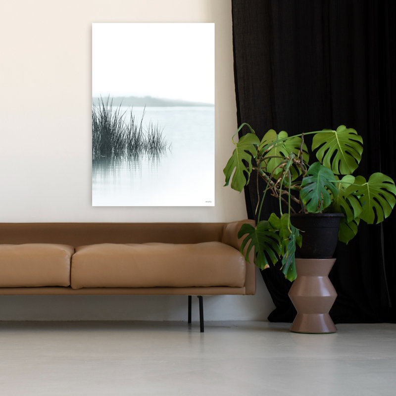 Art contemporain minimaliste, nature sereine, tranquille et côtière, H 48 po x l 32 po