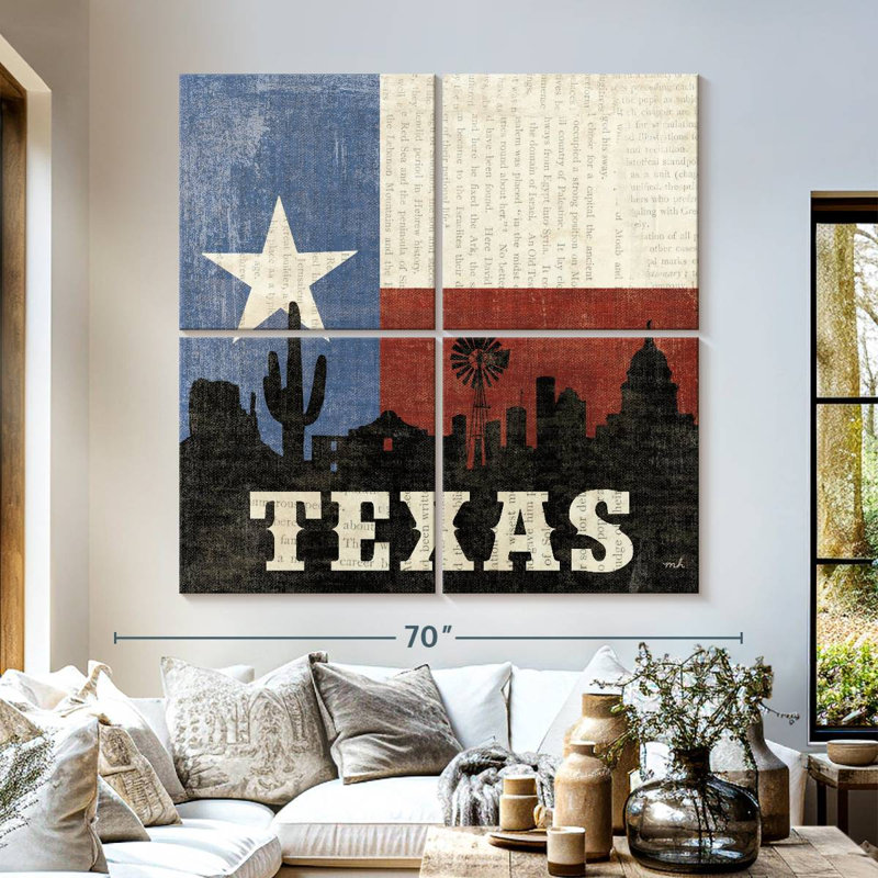 Borges Texas, 57" H x 57" W