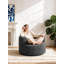 One Seater Compressed Round Curved Sofa Chair-137515521