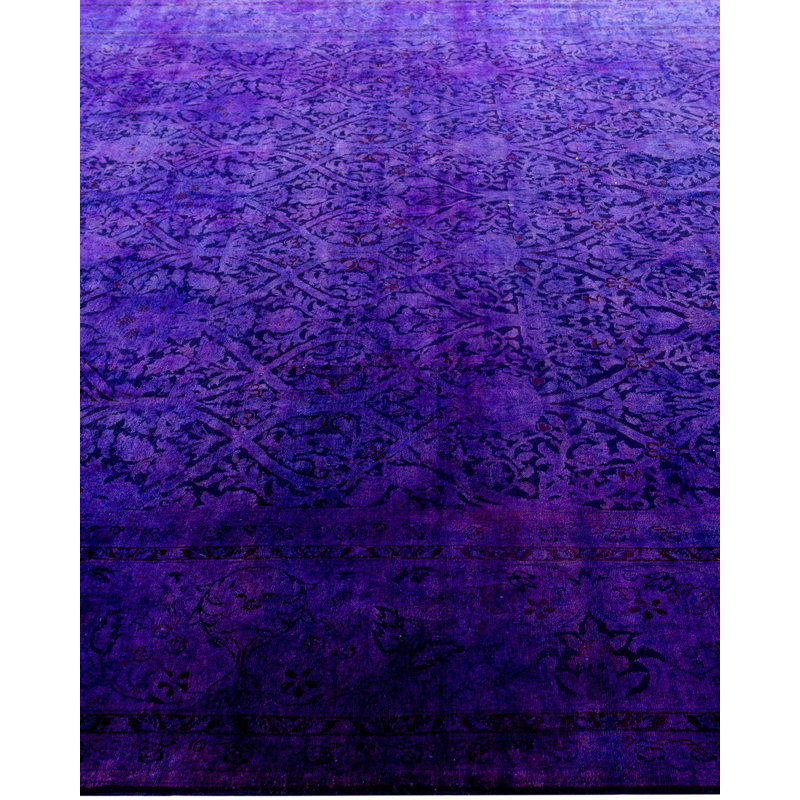 Klemenc One-of-a-Kind 8' 1" X 10' 0" New Age Wool Area Rug Purple