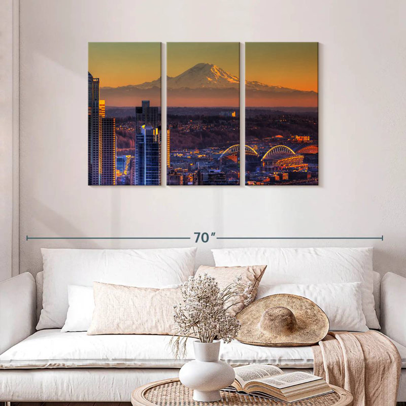 Sireci Seattle Sunset Glow, 28" H x 45" W