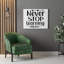 Never Stop Learning - Wrapped Canvas Print