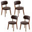 Chaise d'appoint de cuisine rembourrée Mid-Century-1076407096