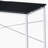 Black & Chrome Finish Vanity Desk