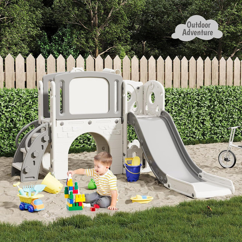 FXSGER 140cm W Plastic Climber, Grey