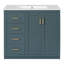Meuble-lavabo 36 po avec lavabo en céramique-864081872
