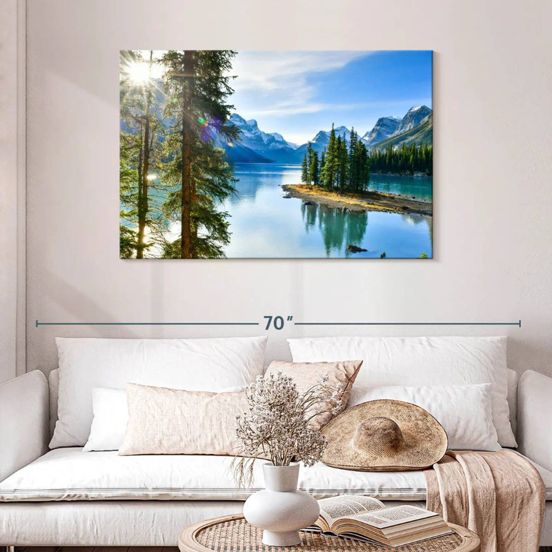 Alvord Sunny Maligne Lake, H 30 po x l 45 po