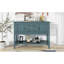 Grande console de rangement rétro Cambridge Series avec quatre petits tiroirs et une tablette inférieure pour les salons, les entrées et les cuisines -1951230137