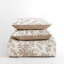 Ensemble de courtepointe réversible en coton à imprimé floral avec taies d'oreiller assorties pour une décoration de chambre de style varié