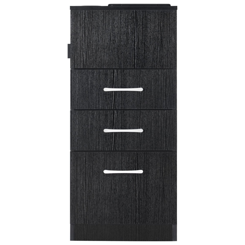 Armoire de salon avec porte-outils, Noir