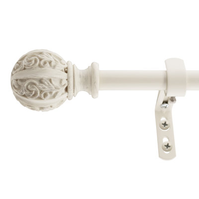 Sapienza Adjustable Bay Window Single Curtain Rod