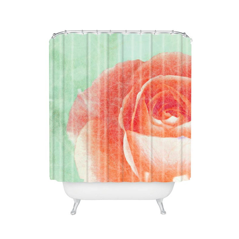 Ensemble de rideau de douche Studebaker, Vert / Rouge