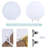 White circular background cloth