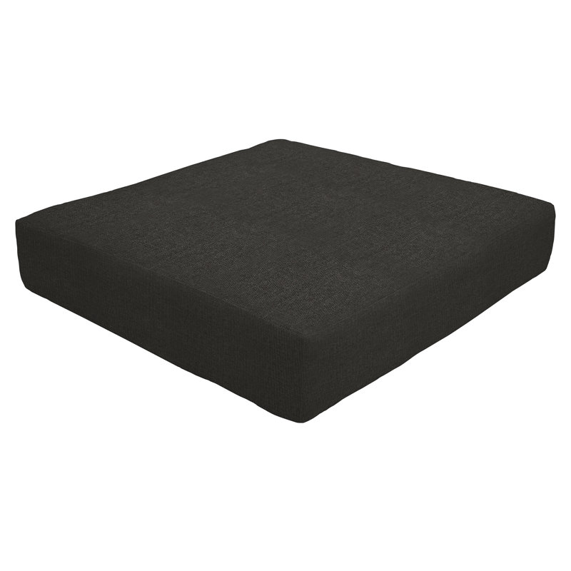 Knife Edge Indoor/Outdoor Sunbrella Ottoman Cushion, Spectrum Cayenne Sunbrella® Plainweave, 5" H x 23" W x 20" D