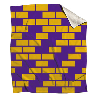 Couvertures de briques jaunes et mauves