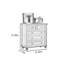 Commode d'appoint moderne moderne