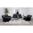 Elodie Black Upholstered Glider Recliner Chair-547364113