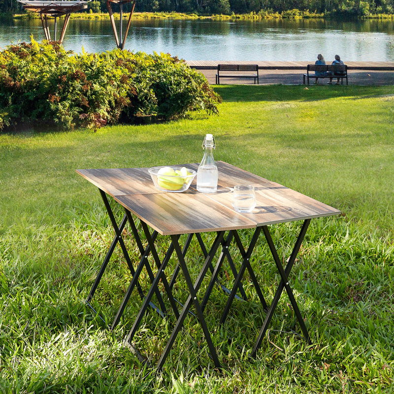 TV Trays For Eating Set Of 4 With Stand,Folding TV/Snack Tray Table Set,Folding TV Dinner Tables For Small Space
