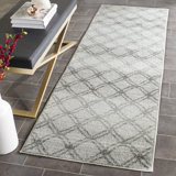Muniz Power Loom Silver/Charcoal Rug