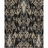 Jazz Hand Knotted Wool Area Rug in Charcoal
