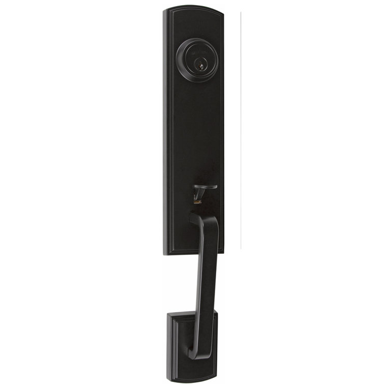 Handleset with Deadbolt and Door Knob and Rosette