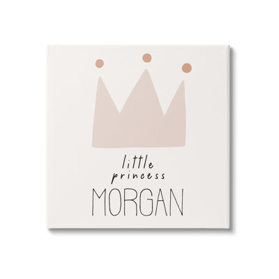 Girl's Little Princess cmw-106 Personalized Wall Art