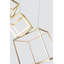 Lustre rectangulaire unique à 9 lumières DEL