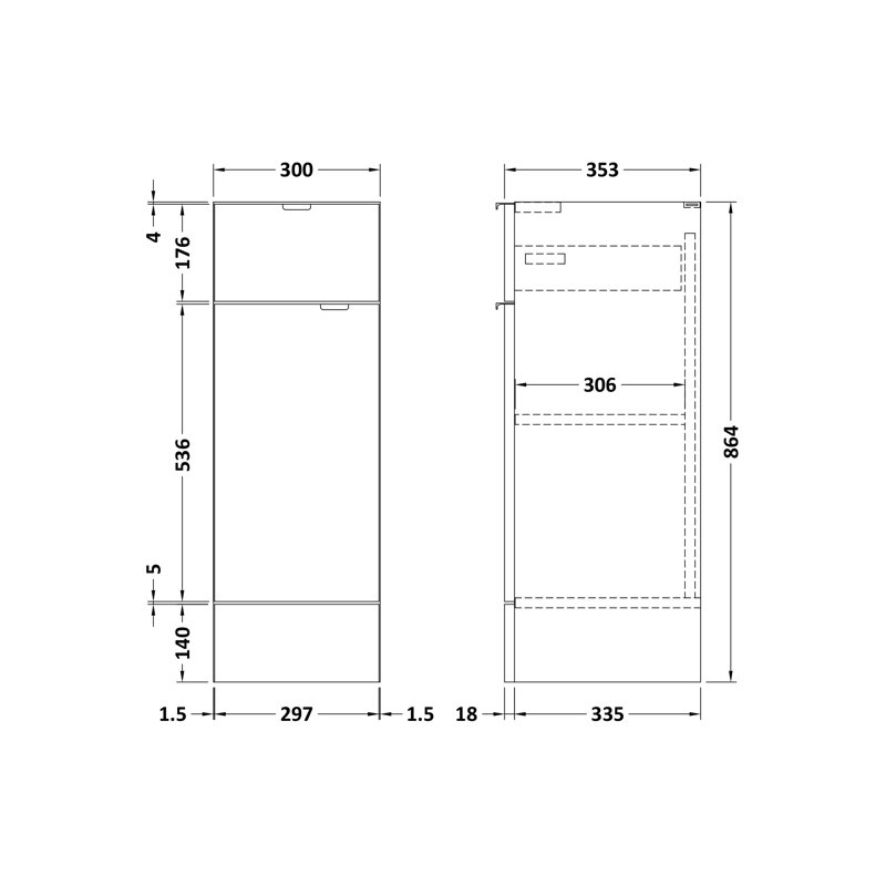 Freestanding Bathroom Cabinet