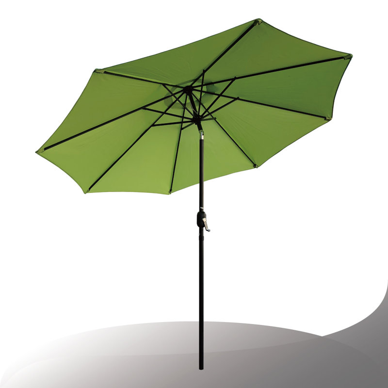 Parasol de marché inclinable Tempo de 2,74 m, Vert citron
