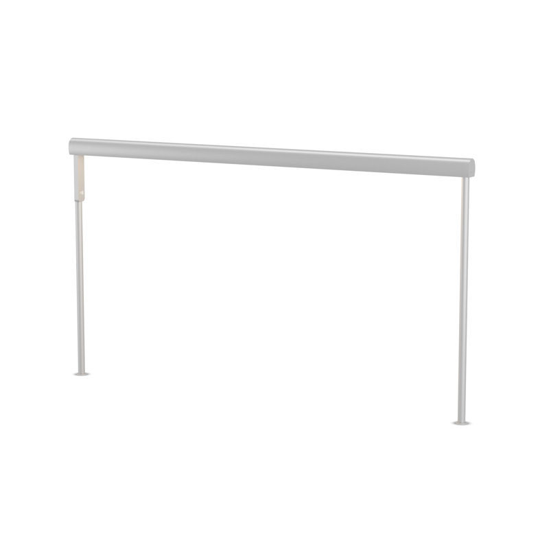 Sobre LED Desk Table Lamp, Silver, 19.38" H x 36" W x 1.26" D