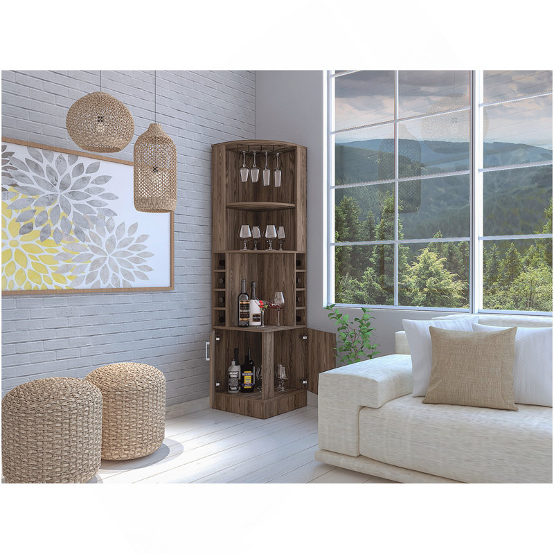 Bar, papprika, salon, noyer foncé, Noyer
