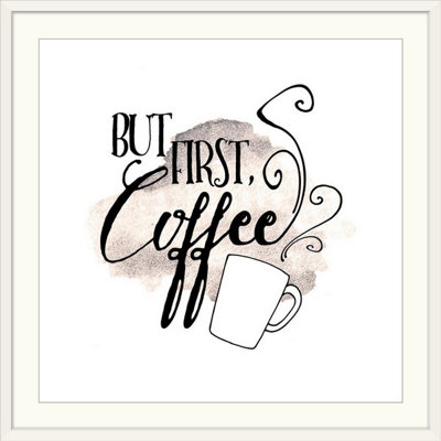 «But First, Coffee», art textuel