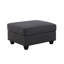 Canapé modulaire en L gris foncé de 7 po avec repose-pieds et porte-gobelet Cooper-586140563