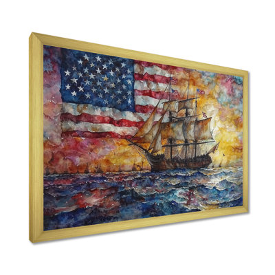 Boston Tea Party Boart Sailing II - bateau à voile, art mural