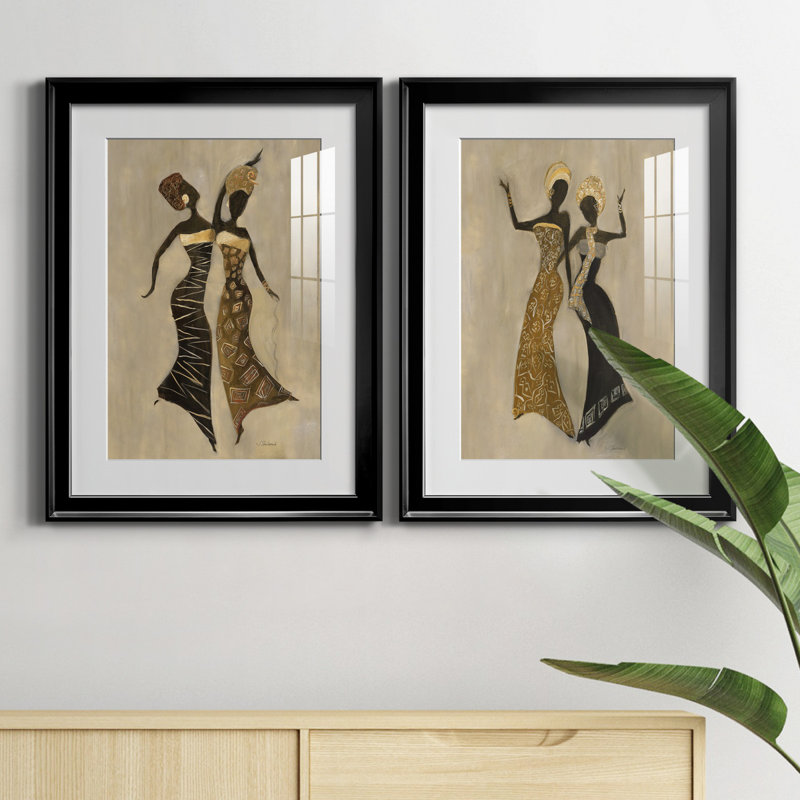 «Celebration I», ensemble de 2 reproductions d'art, H 22,5 po x l 61 po x P 1,5 po, H 31,5 po x l 47 po x P 1,5 po, Blanc