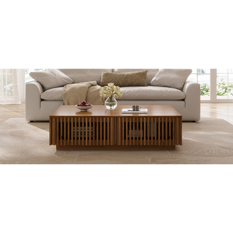 Tables basses et tables de rangement avec rangement, panneau de fibres à densité moyenne 47,2 po