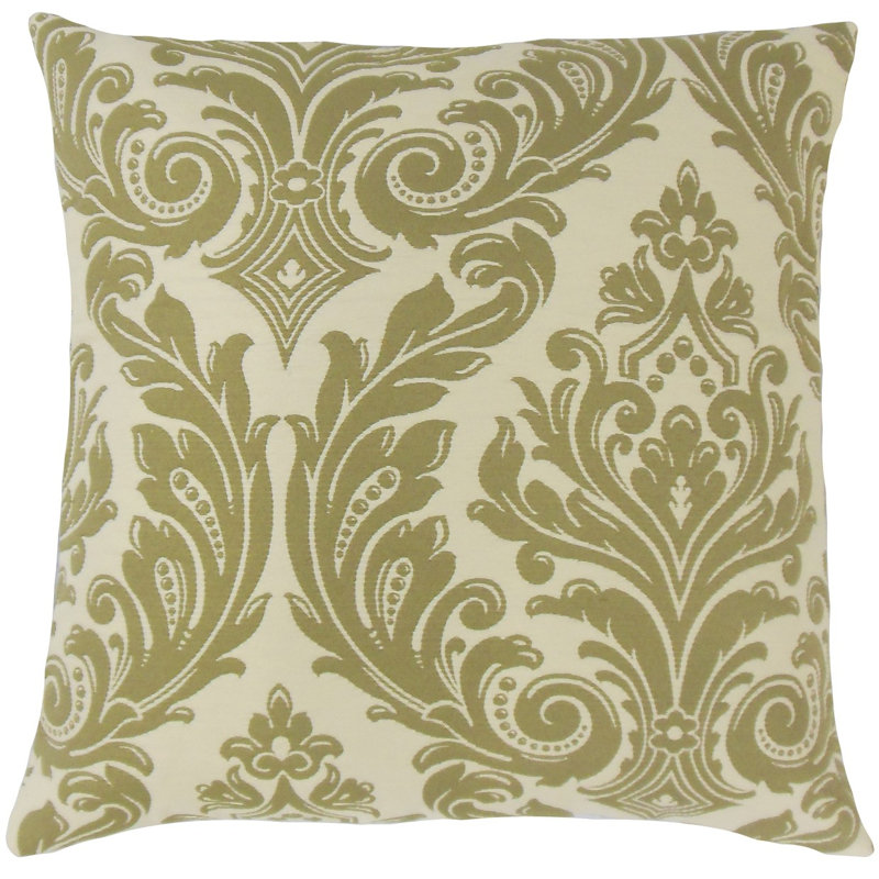 Housse de coussin jovita damassé, Céleri