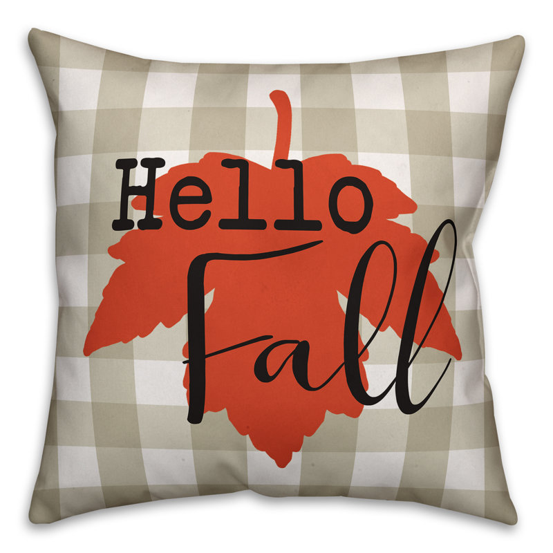 Plaid Reversible Throw Pillow
