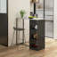 Faux Marble Top Metal Base Dining Table