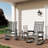 Set of 2 Outdoor 2-Tier HDPE Side Tables, 18 in All-Weather Patio End Tables for Pool, Deck, Backyard, or Indoor Use-1231101059