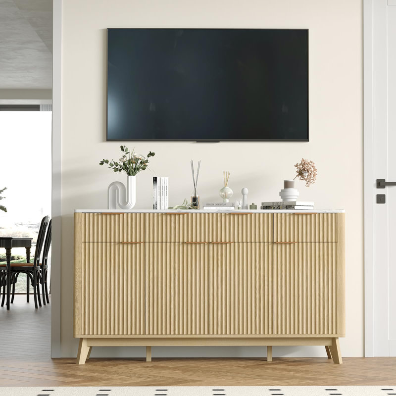 152cm Sideboard, Yellow